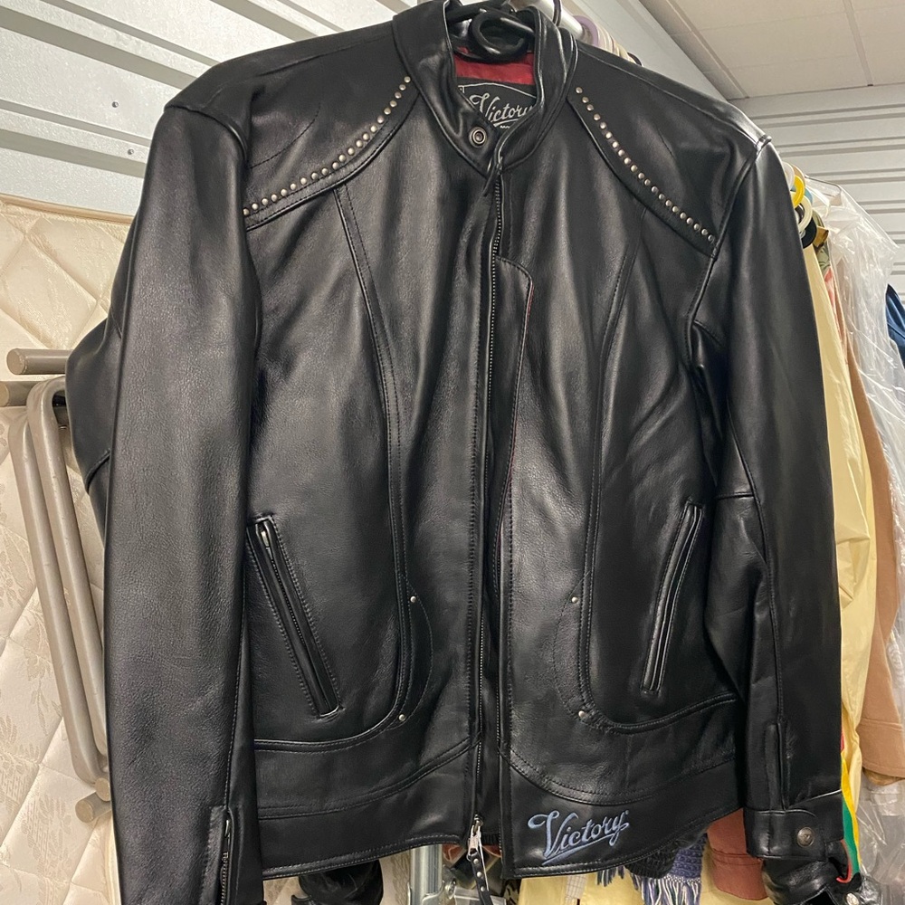 Victory NWT Motorcycles Black Leather Jacket